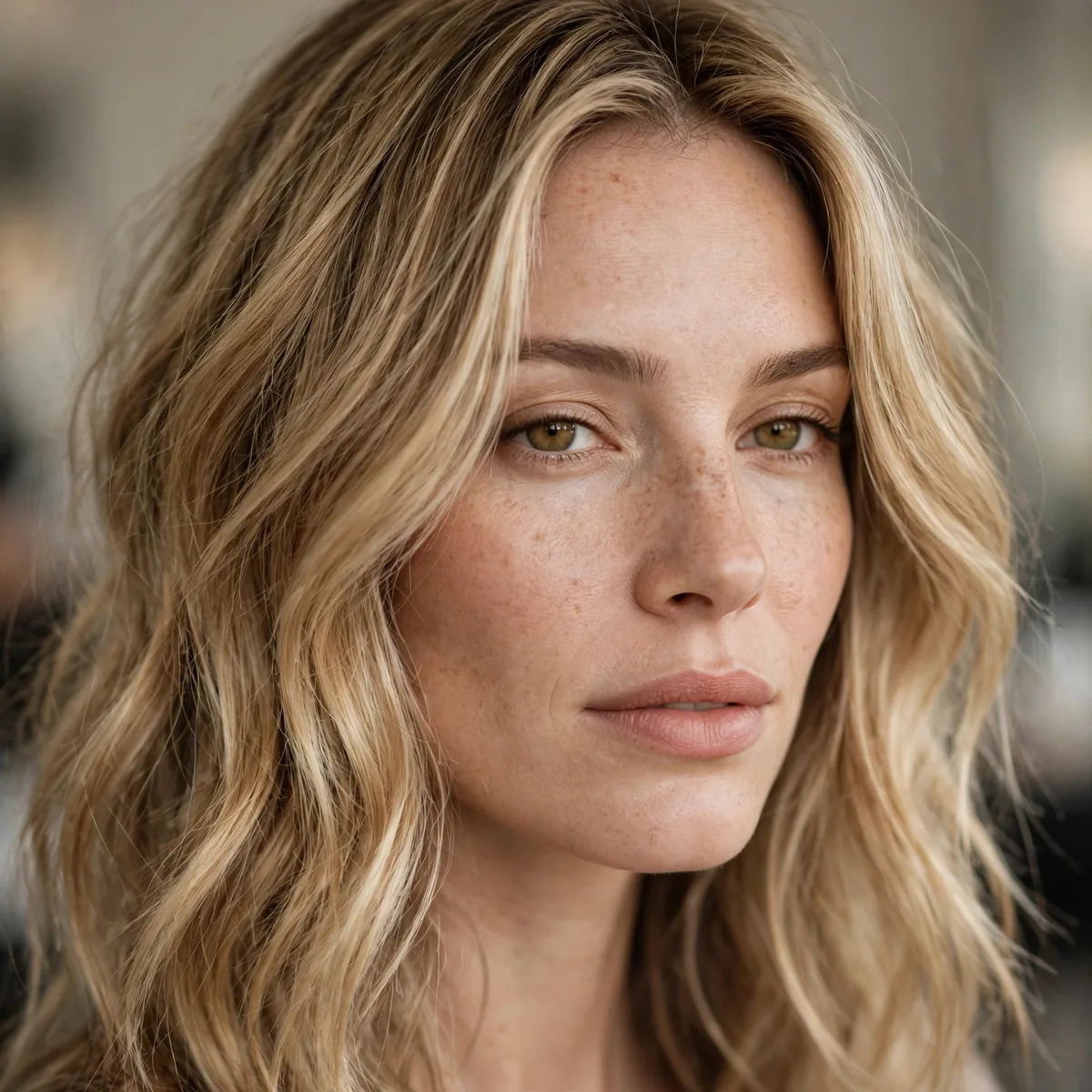Lived-in honey blonde color
