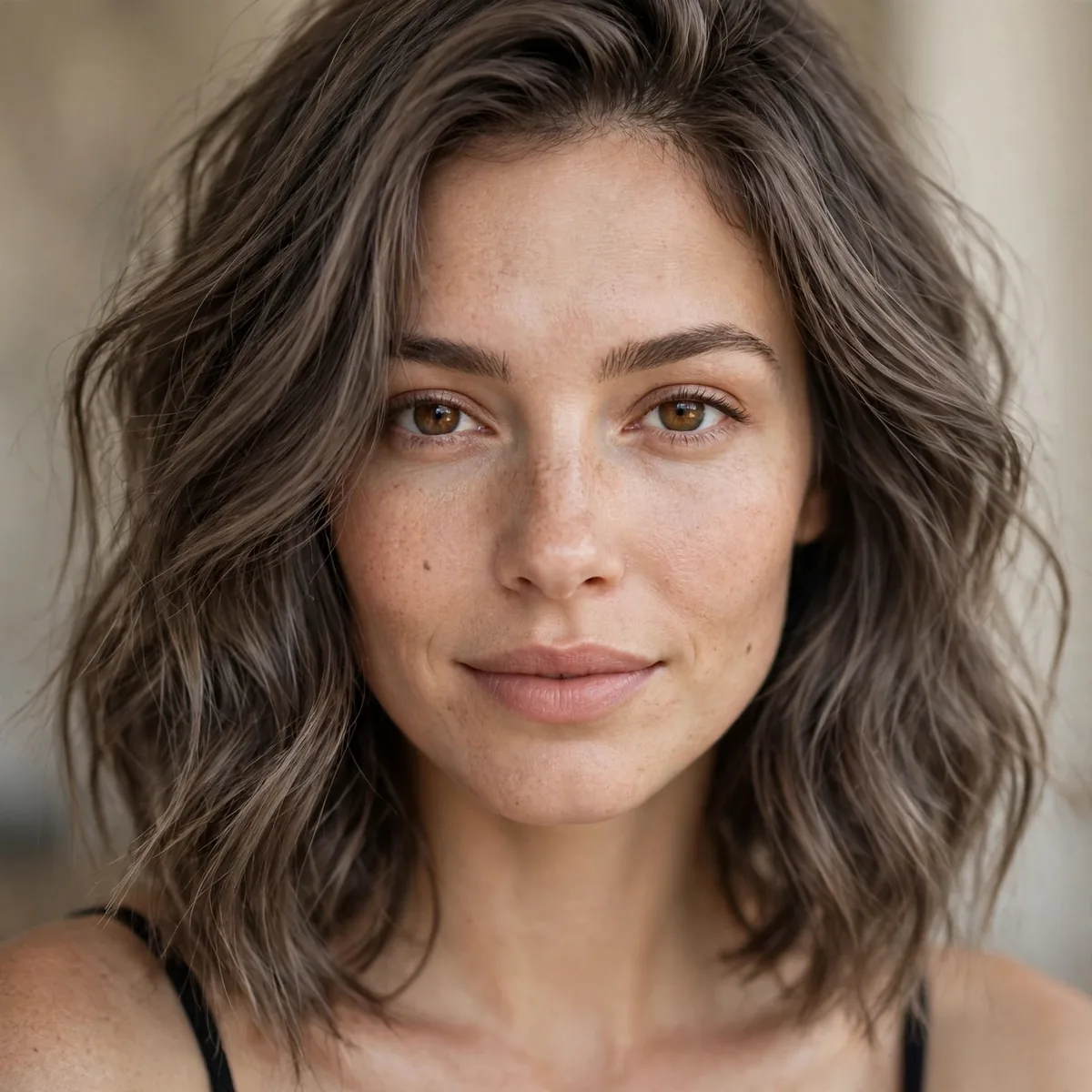 Lived-in ash brown color