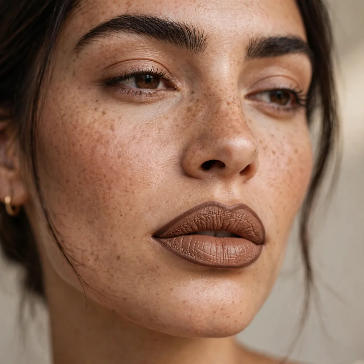 Lip liner as lipstick foundation