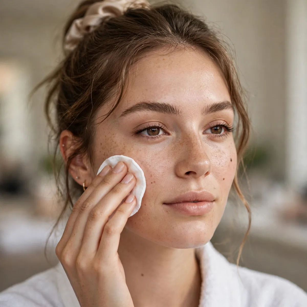 Midday makeup reset routine