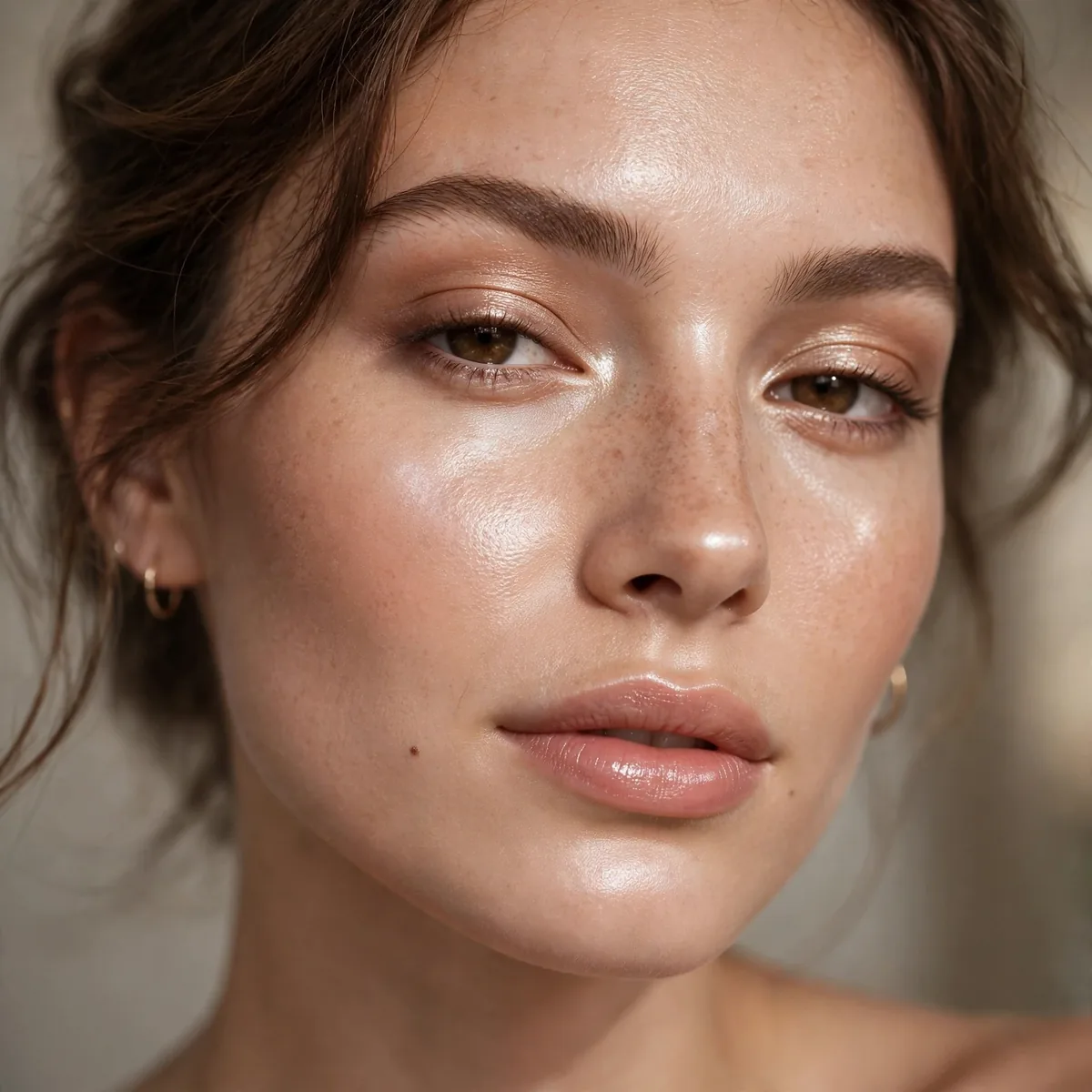 Radiant luminous skin makeup look