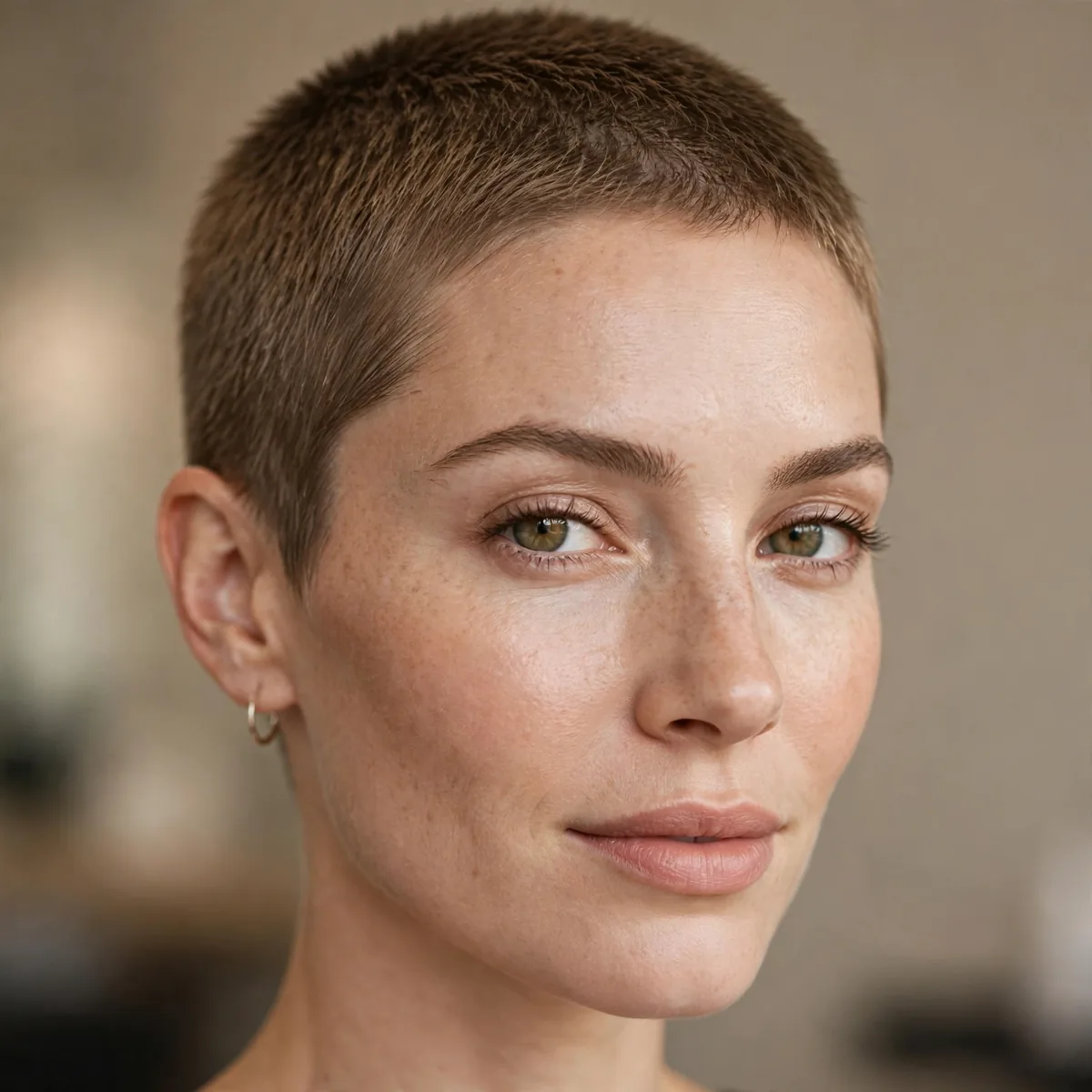 Very short easy crop haircut