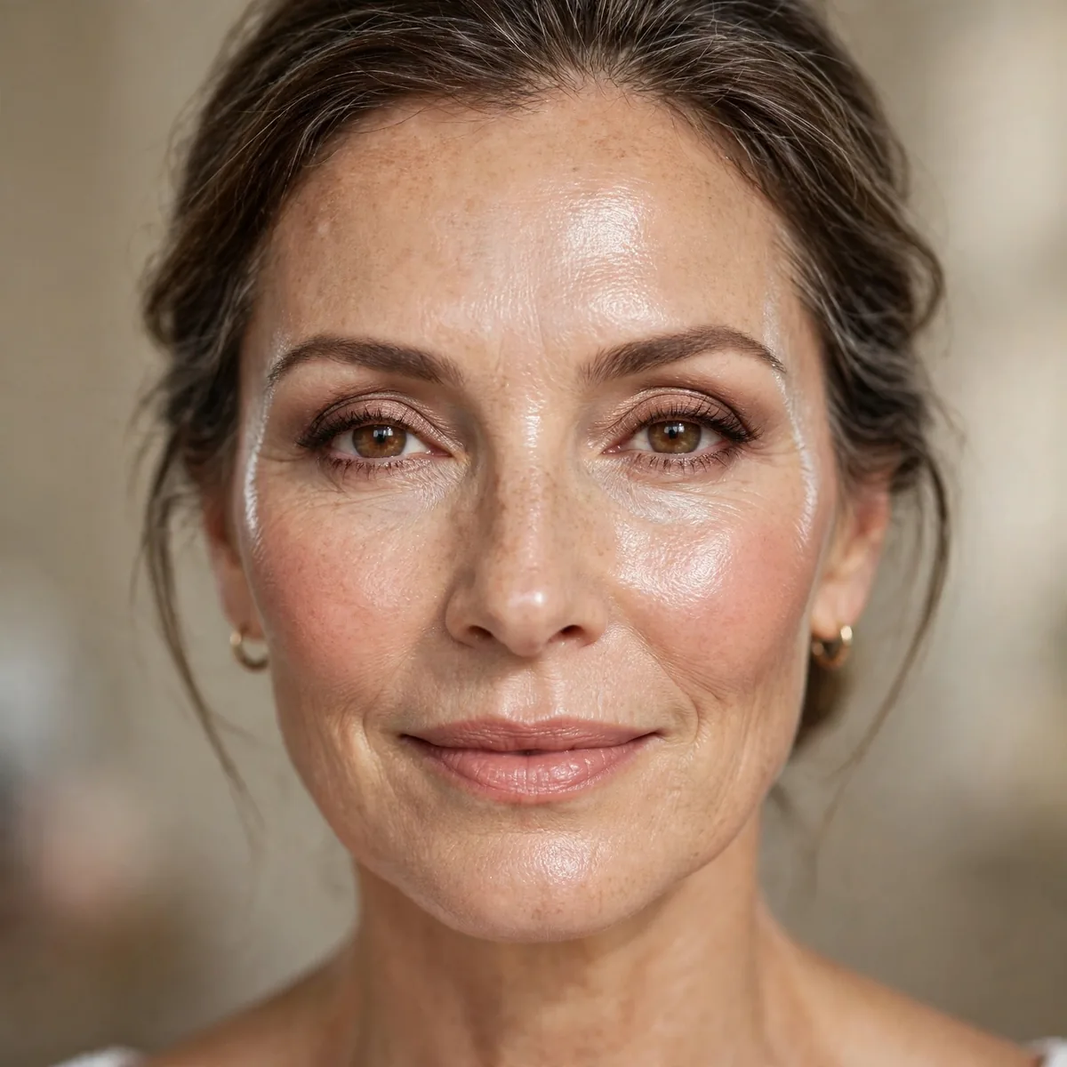 Hydrating skin before mature makeup