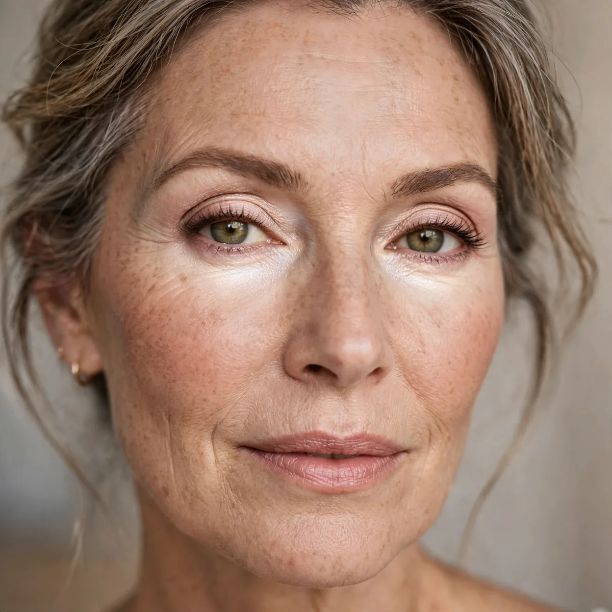 Light under eye makeup mature skin