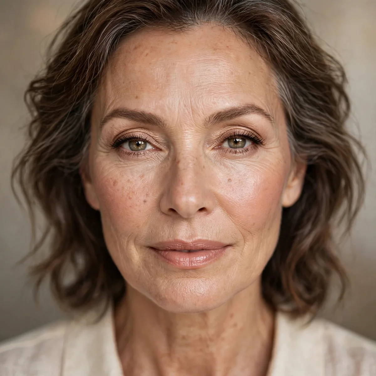 Minimal makeup mature skin philosophy