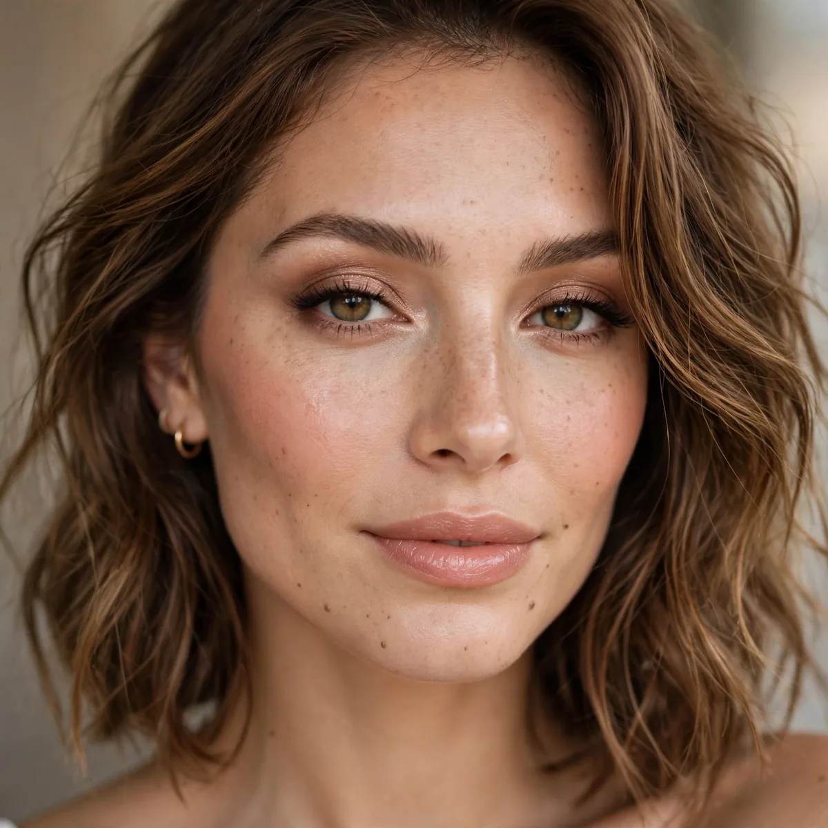 Soft glam portrait makeup