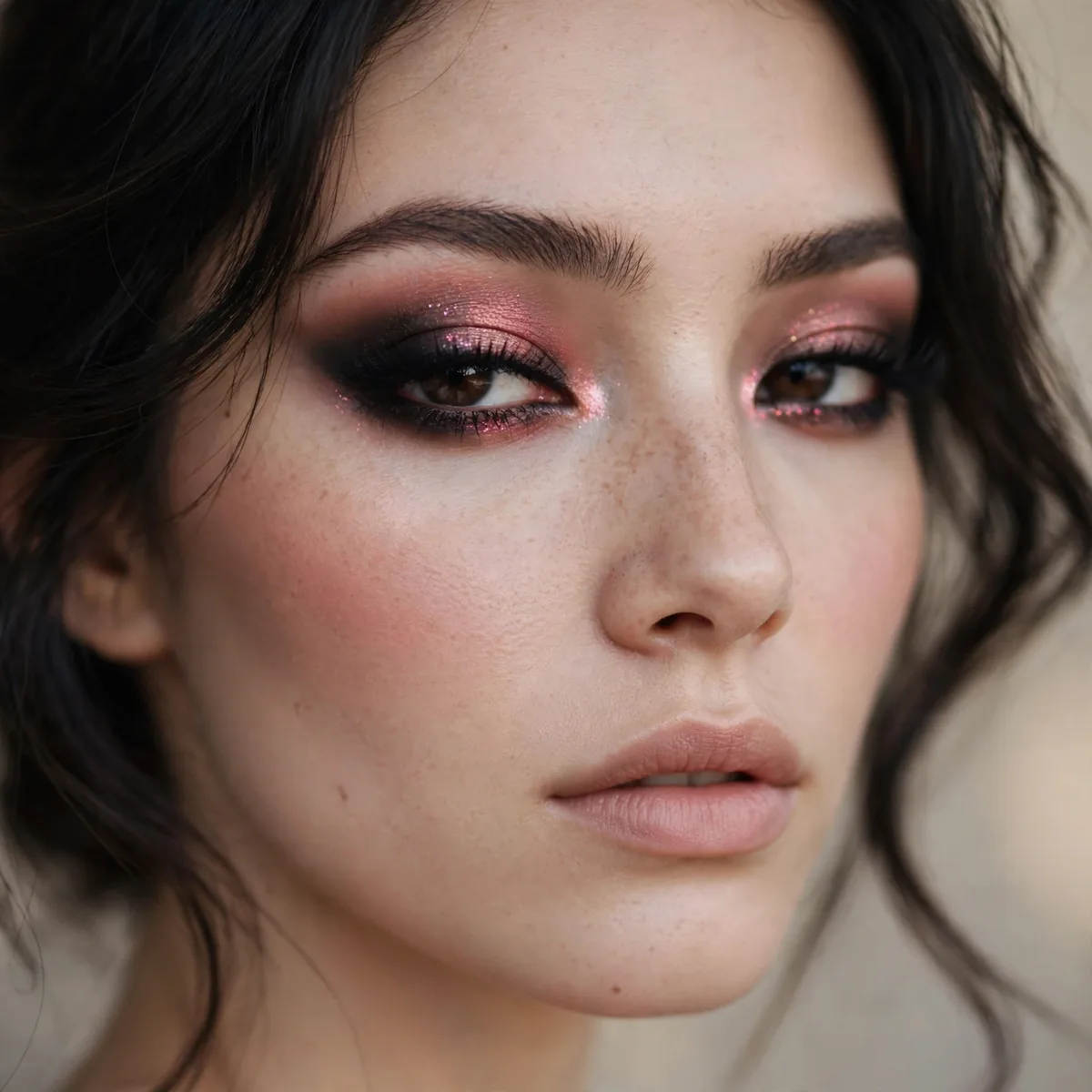 Smoky sultry Valentine's eye makeup