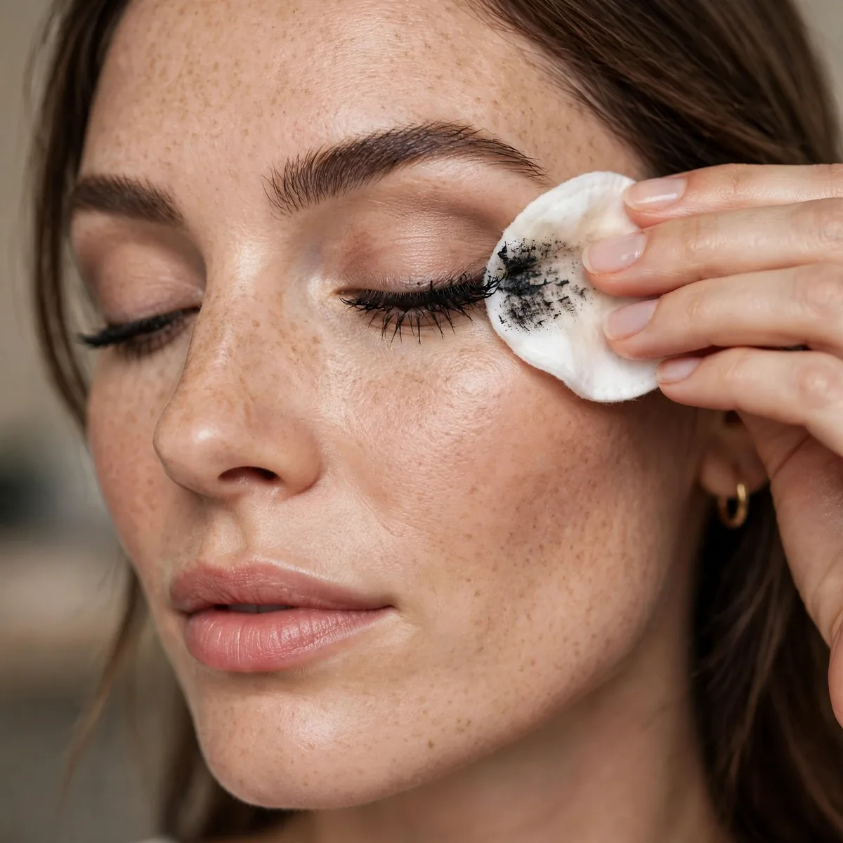 Proper mascara removal technique