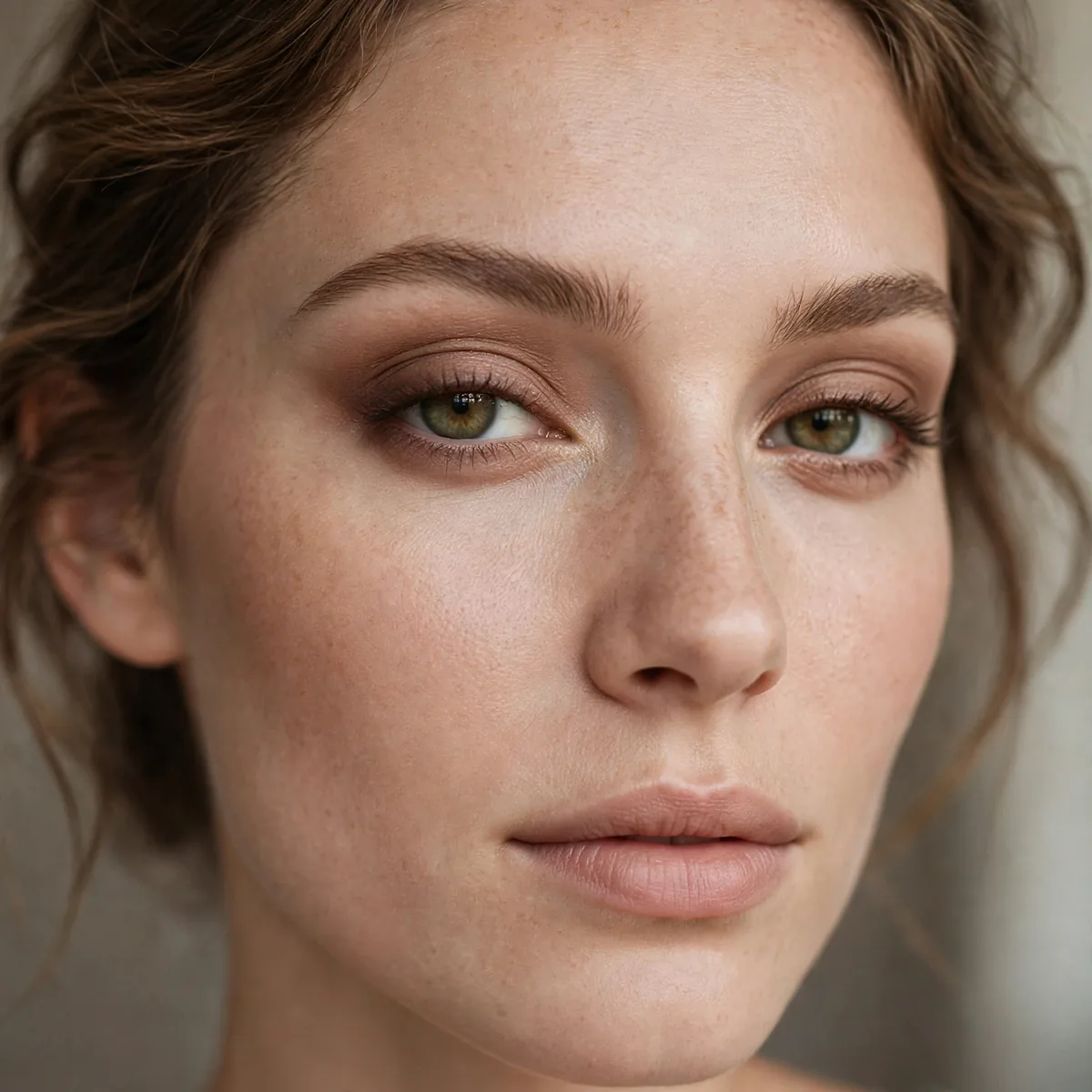Soft brown matte eyeshadow definition
