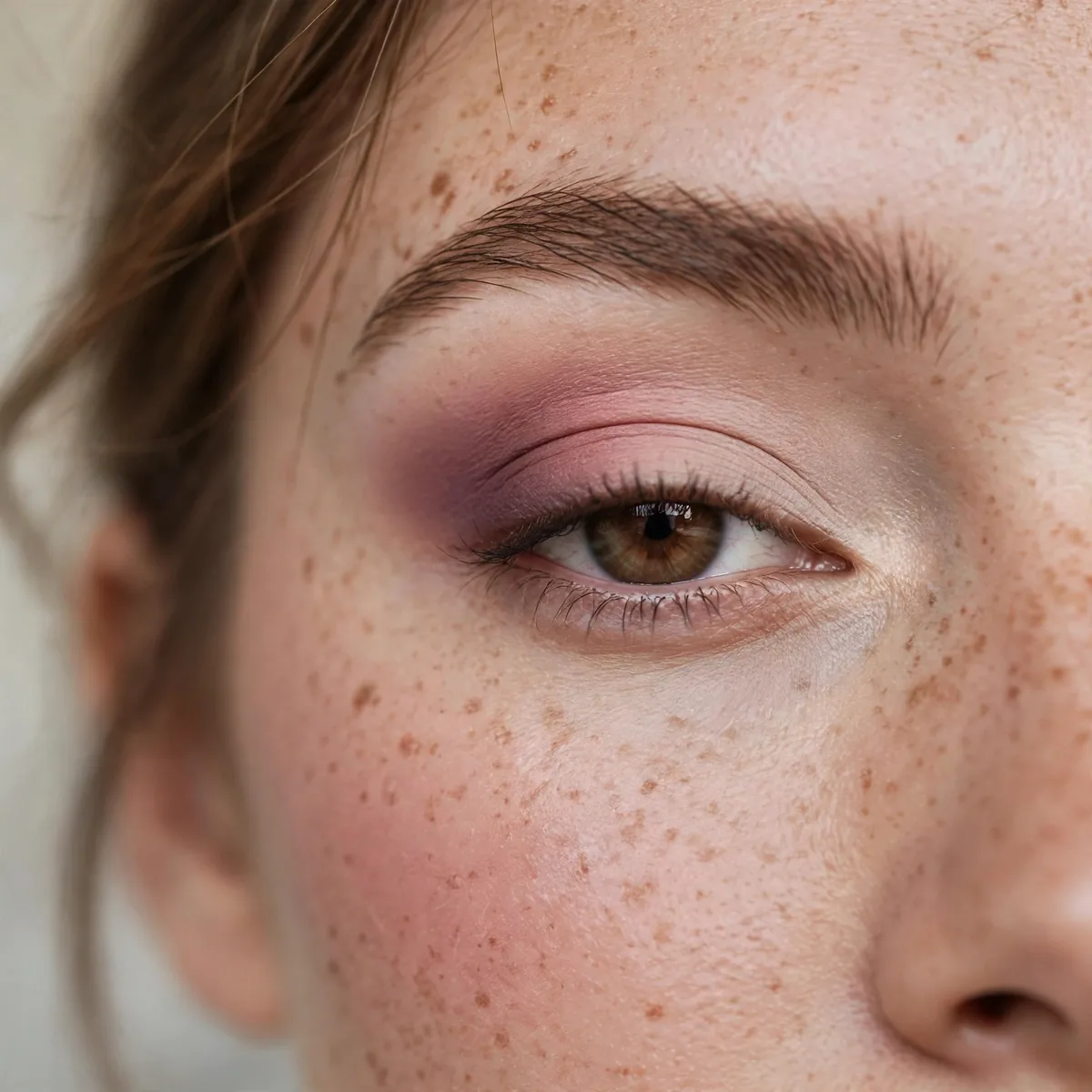 Gradient matte eyeshadow blend