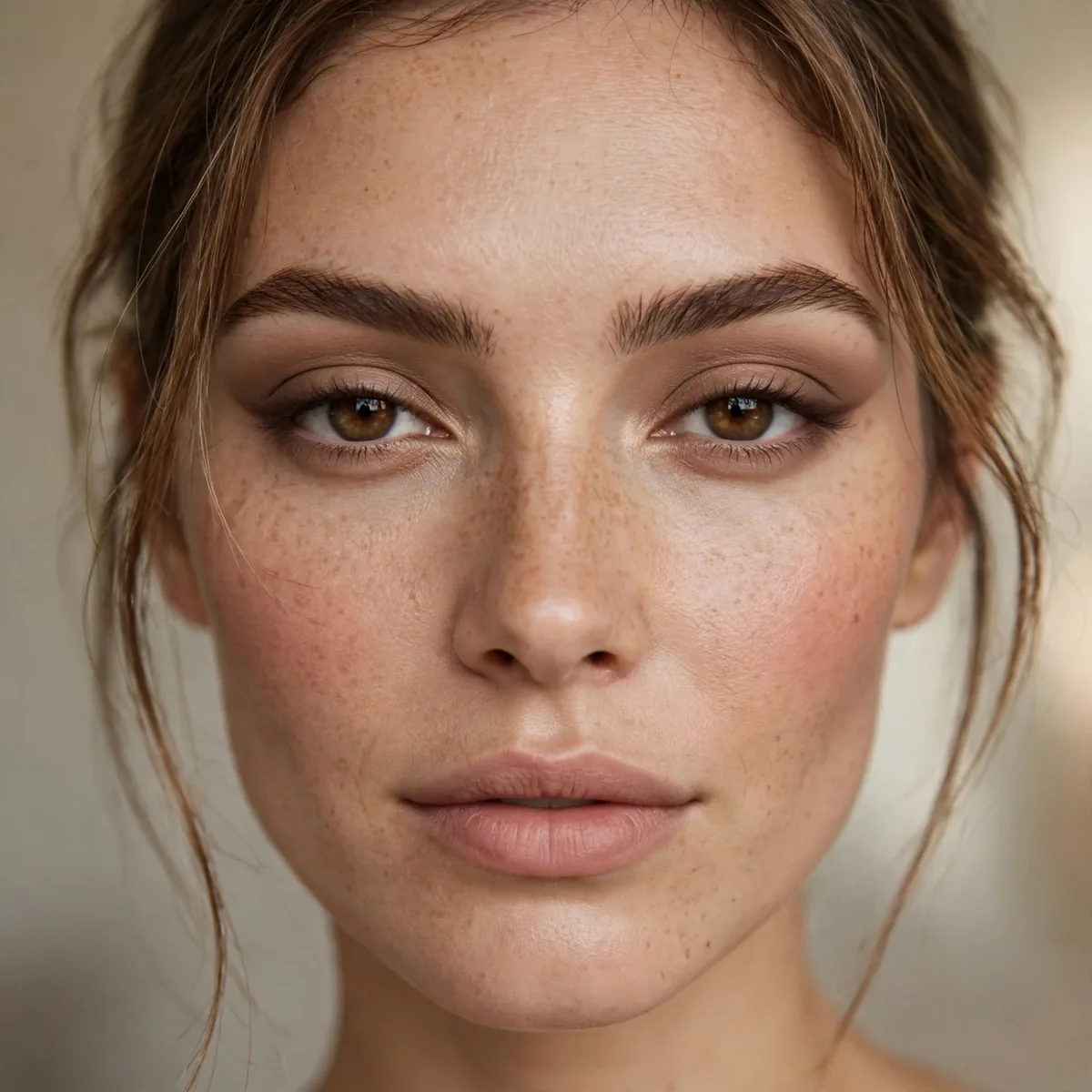 Defined natural matte eye makeup