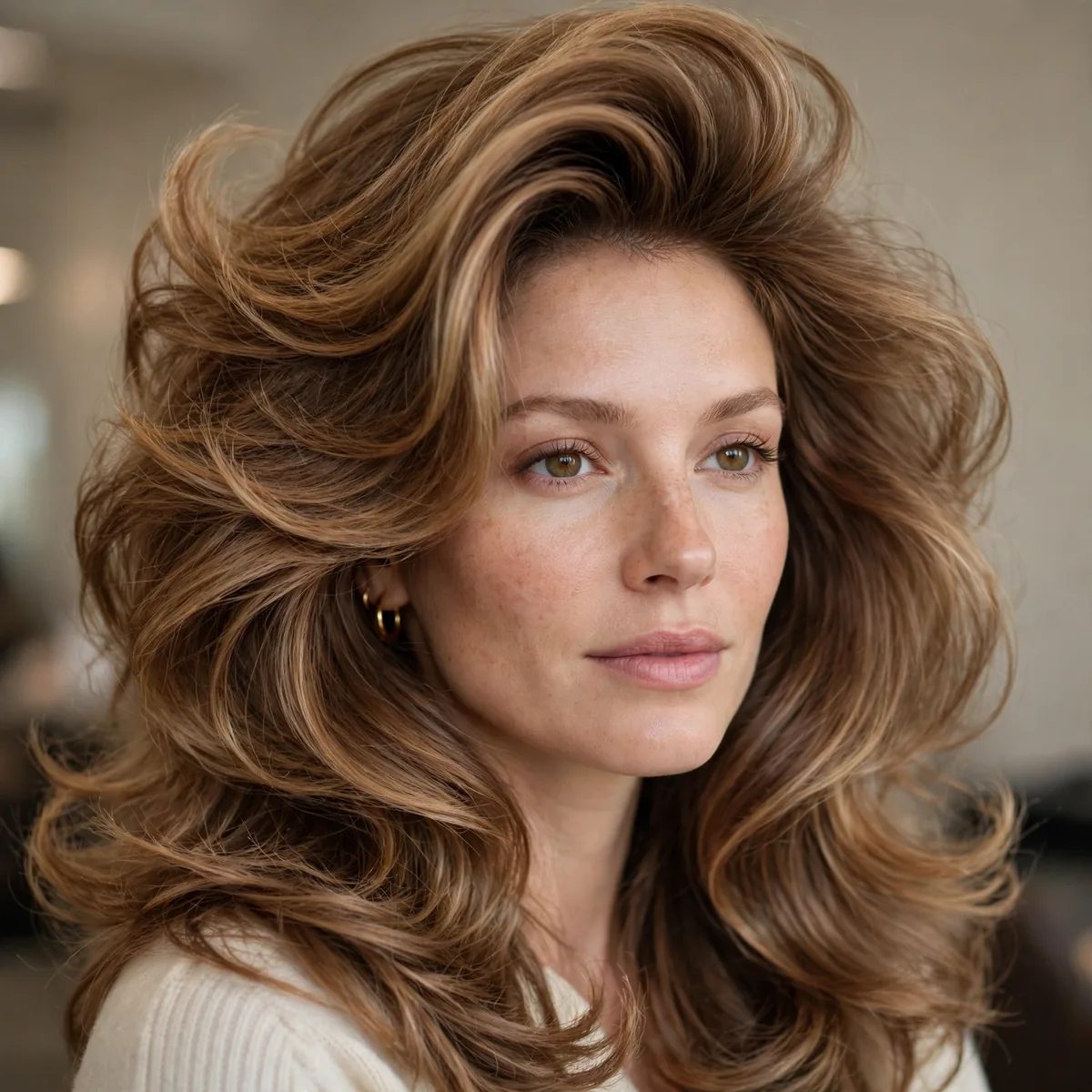 Haircut designed for voluminous blowout