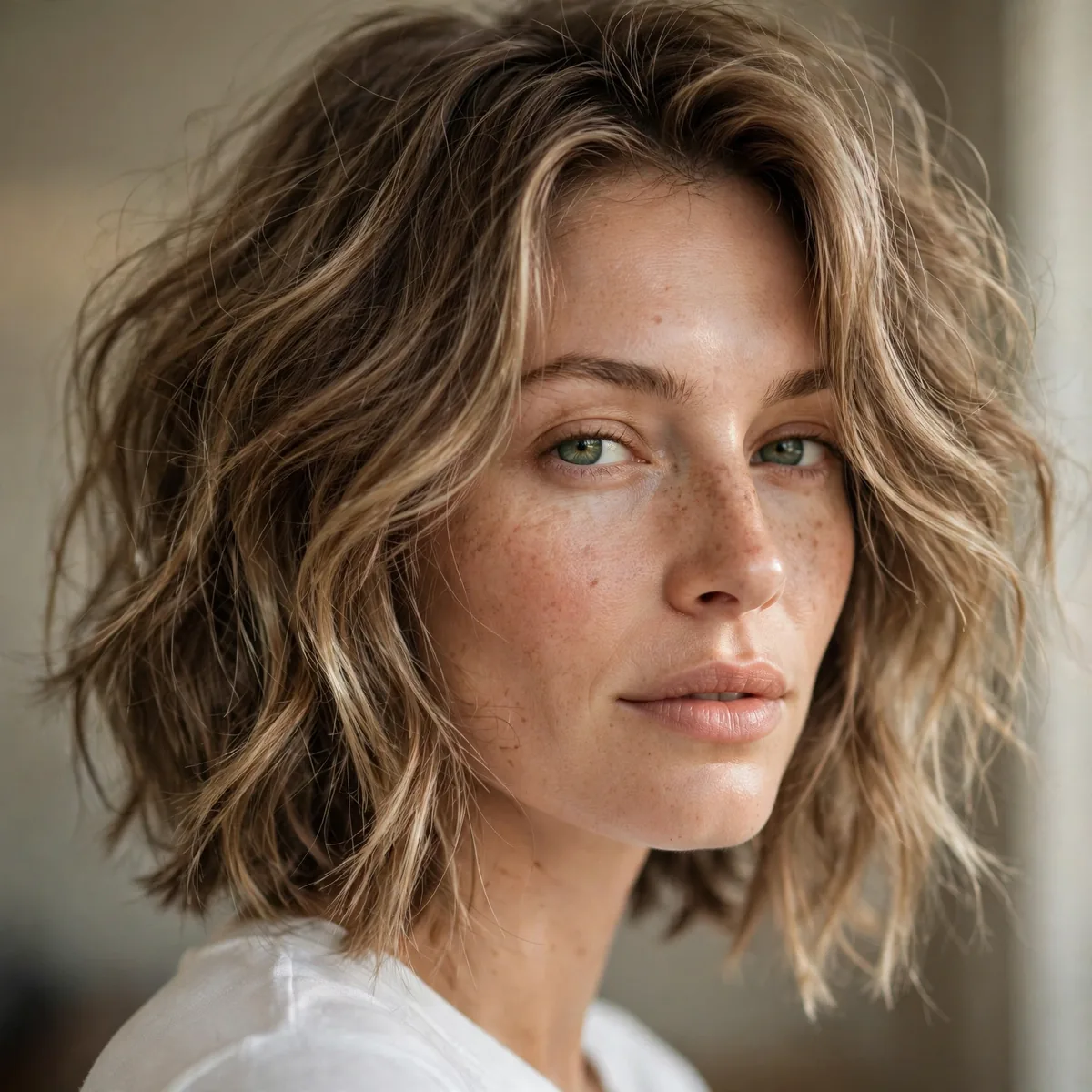 Undone effortless lob haircut