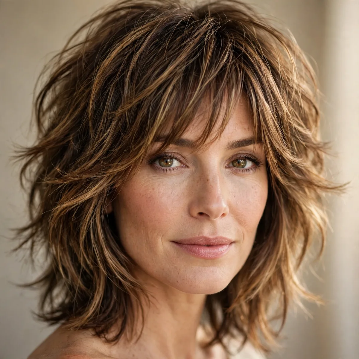 Timeless shag hairstyle