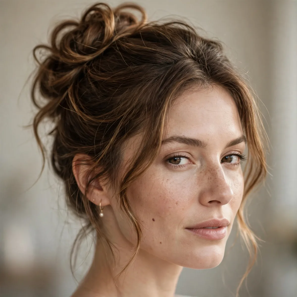 Elegant messy bun for formal occasions