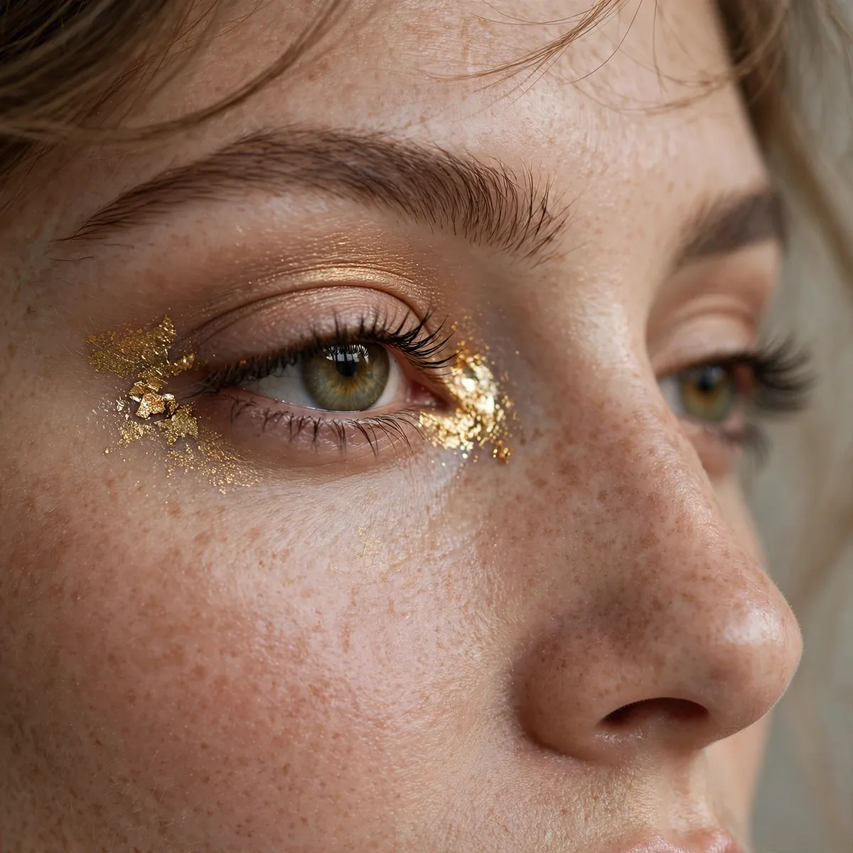 Gilded gold inner corner detail