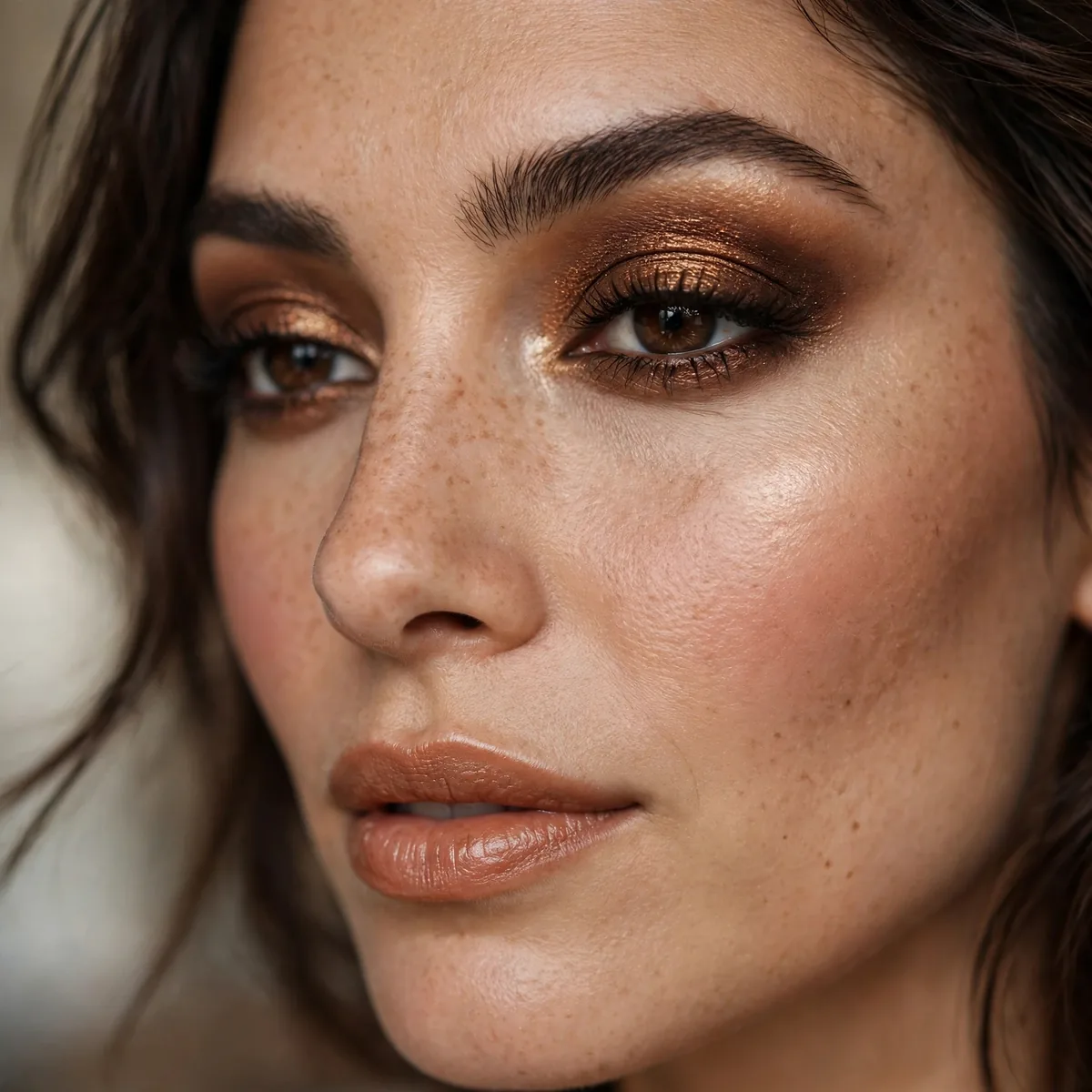 Bronze smokey holiday eye