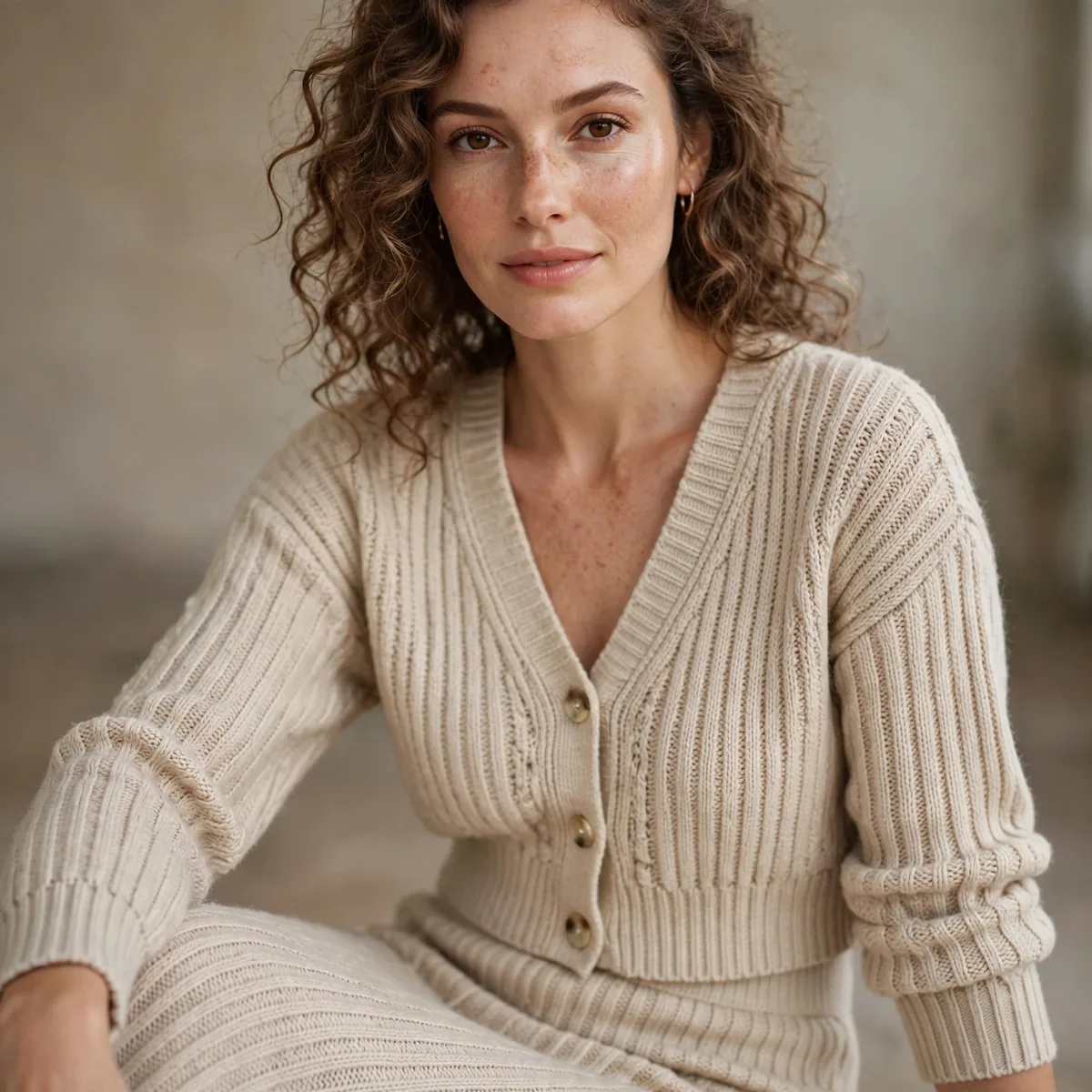 Matching knit midi set