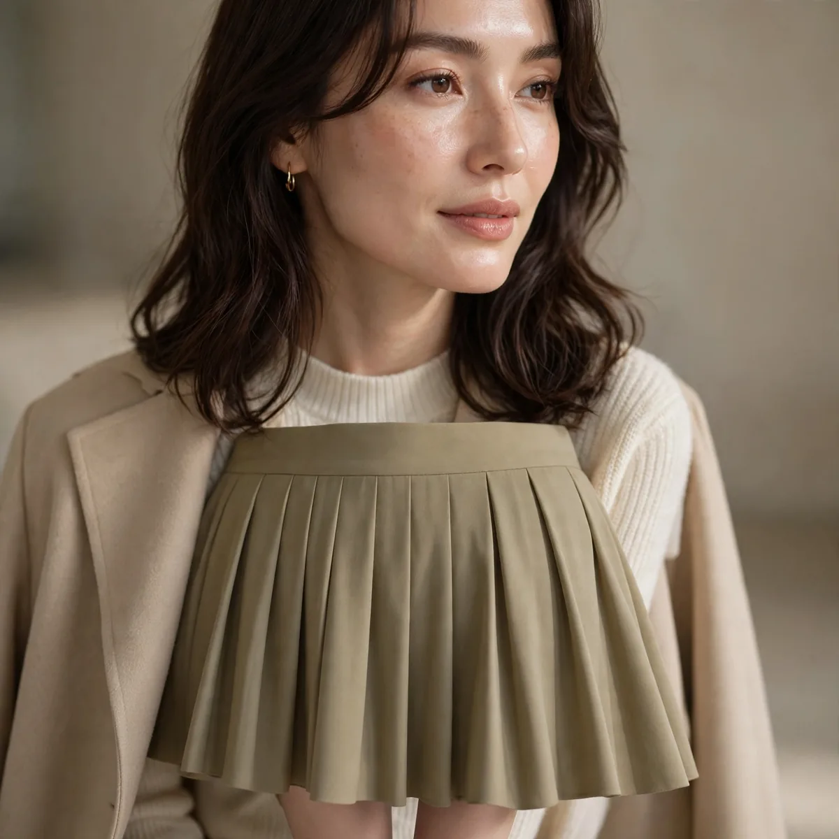 Midi skirt length guide