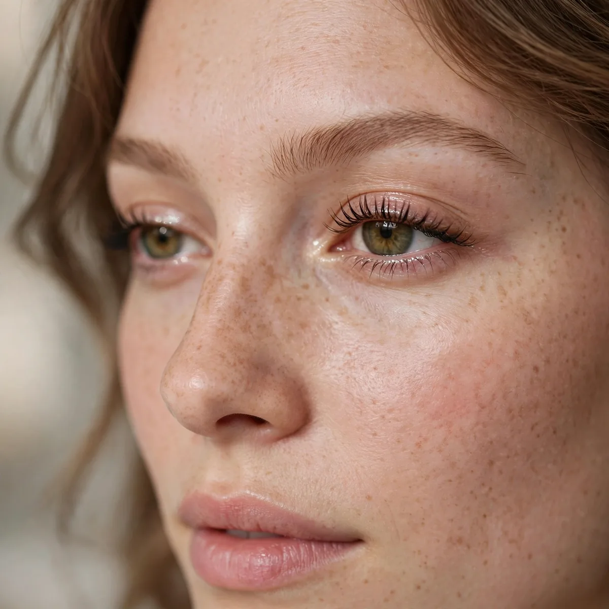 Clear mascara natural lashes