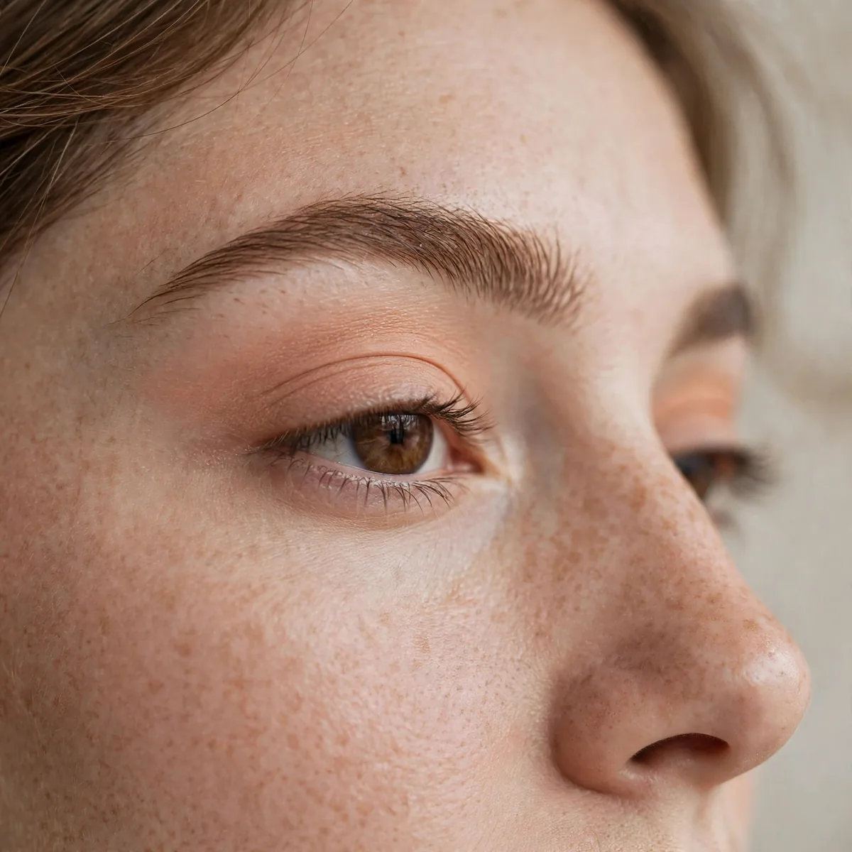 Single eyeshadow minimalist eye