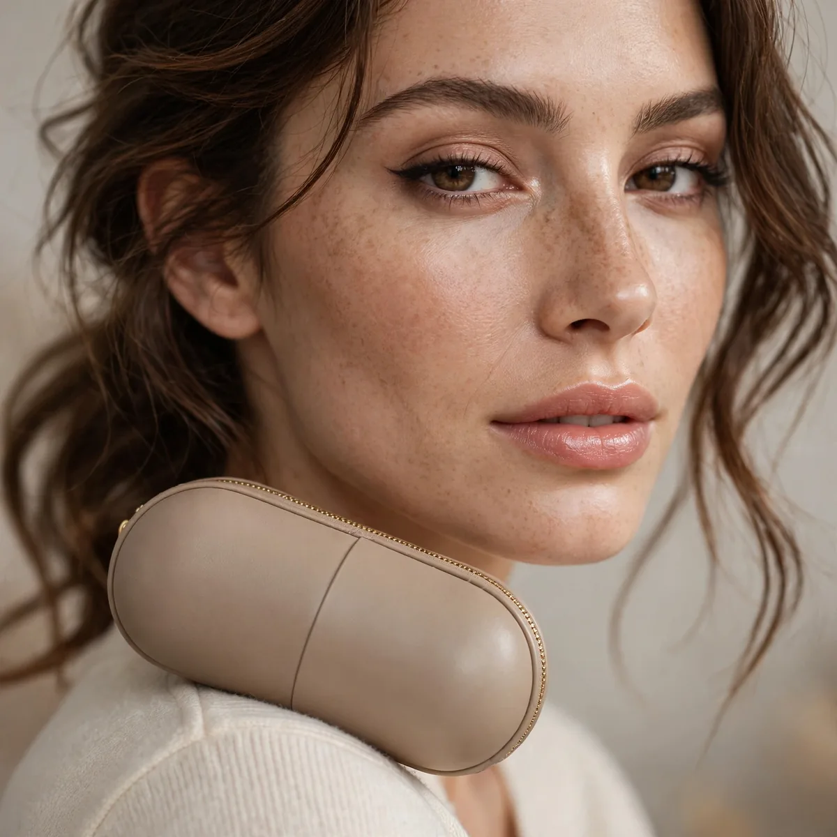 Capsule minimalist makeup bag