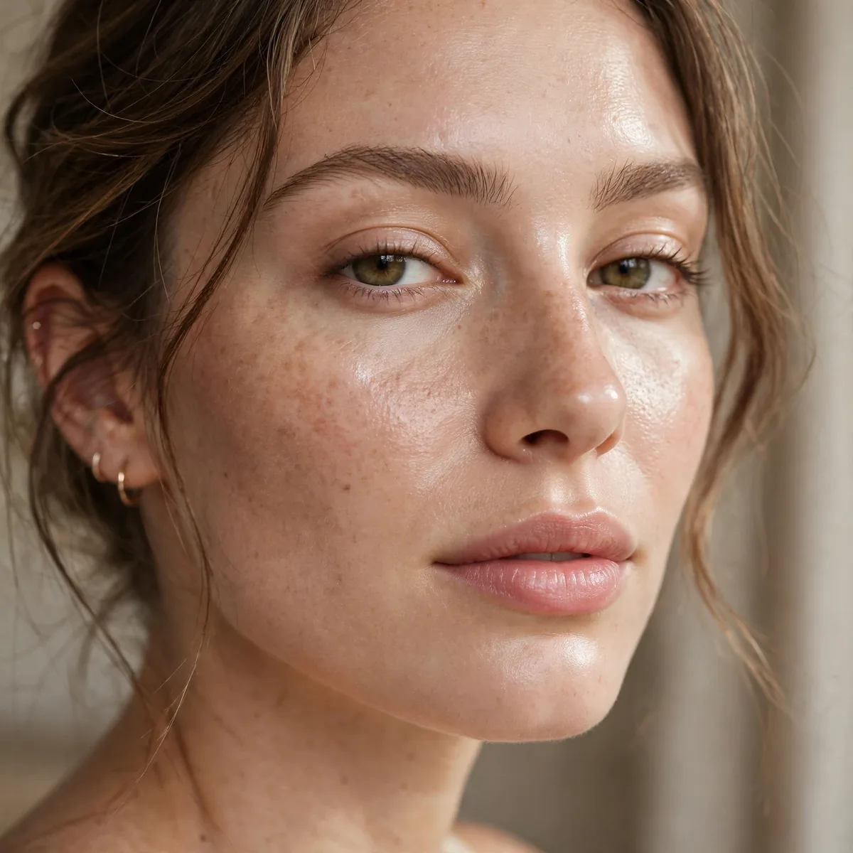 Powder-free minimalist makeup