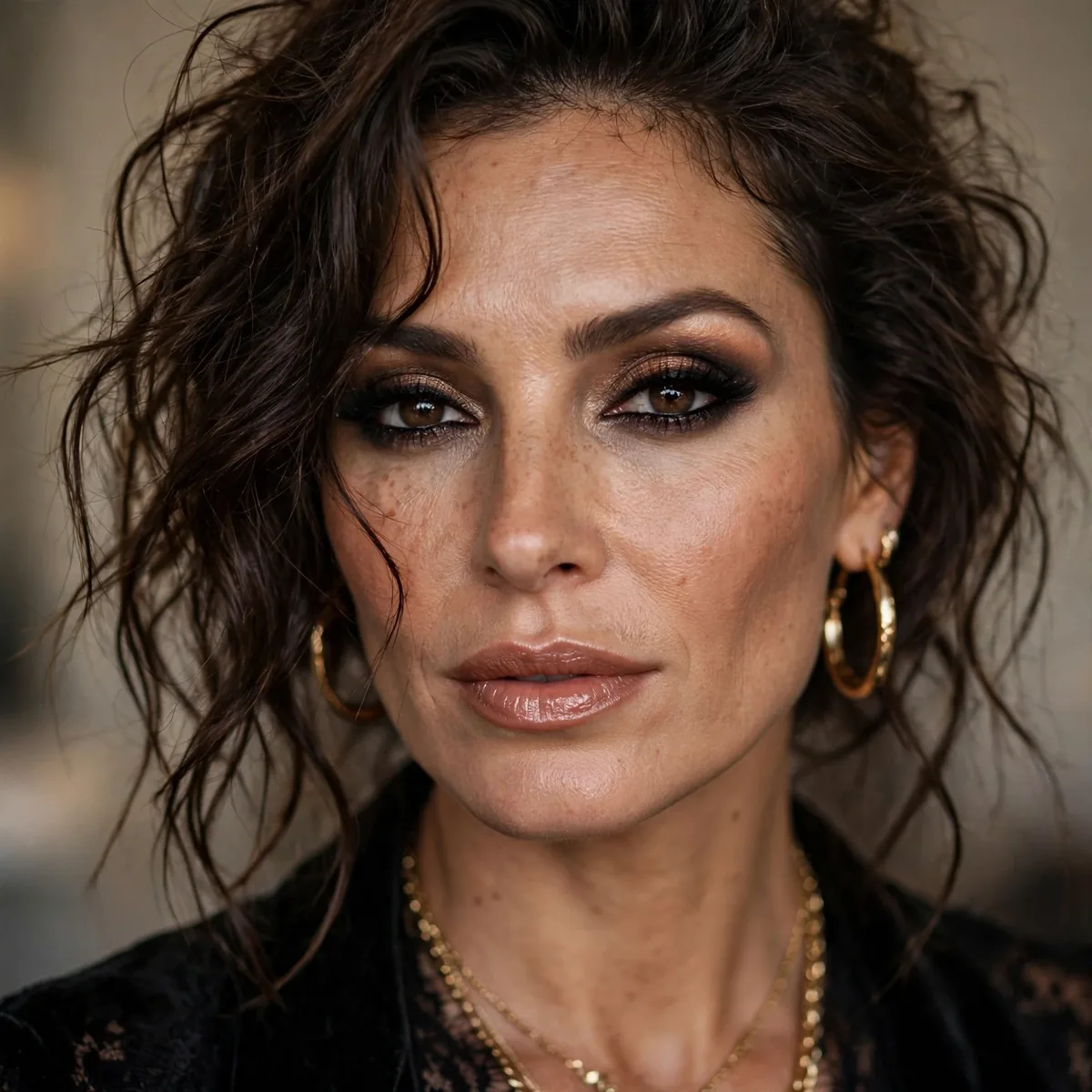 Lived-in evening mob wife glam