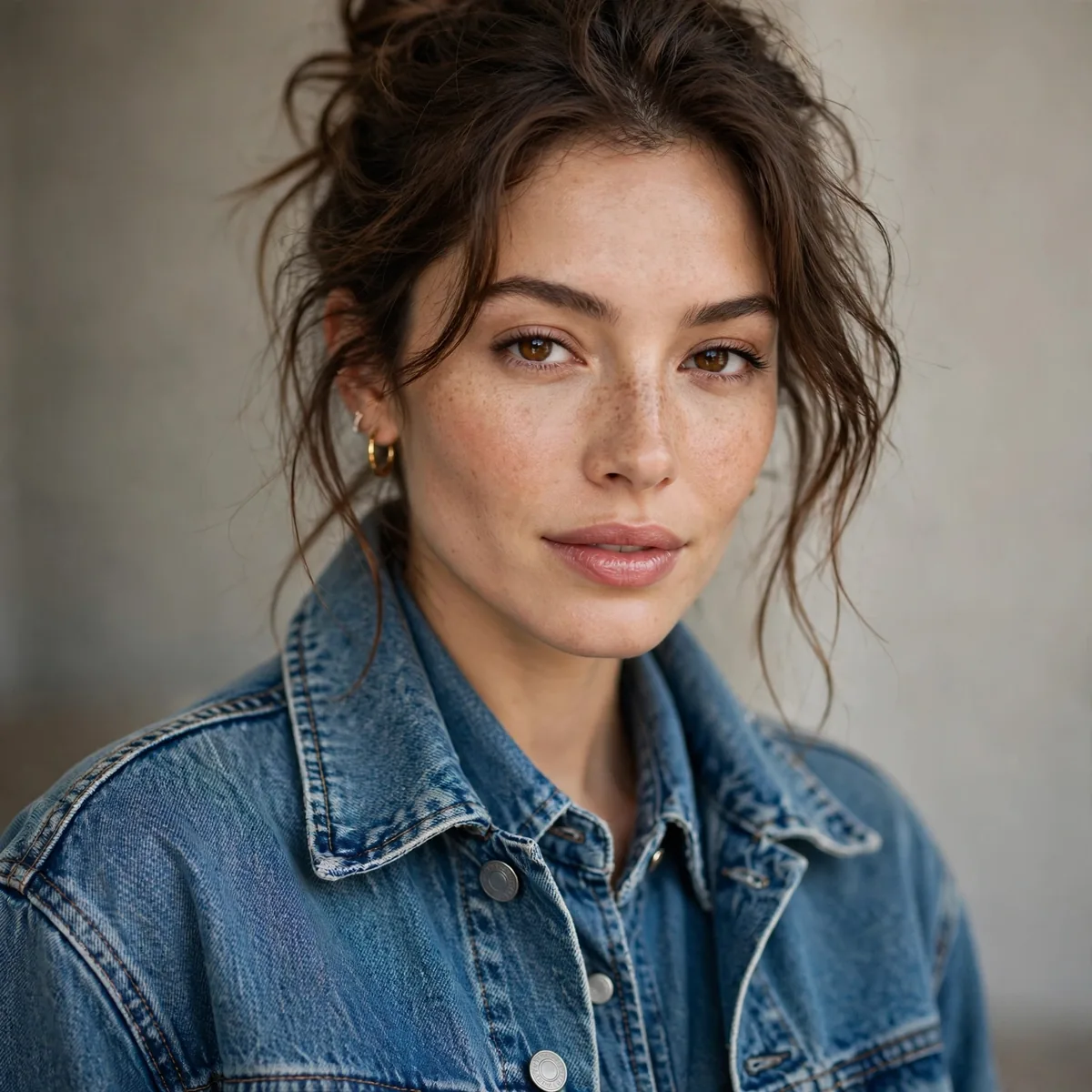 Denim monochrome outfit