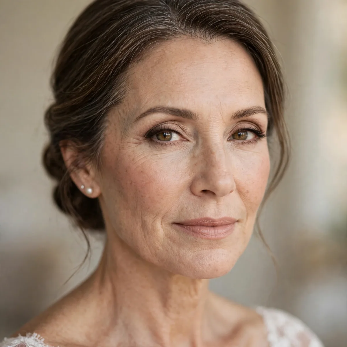 Timeless soft neutral makeup look