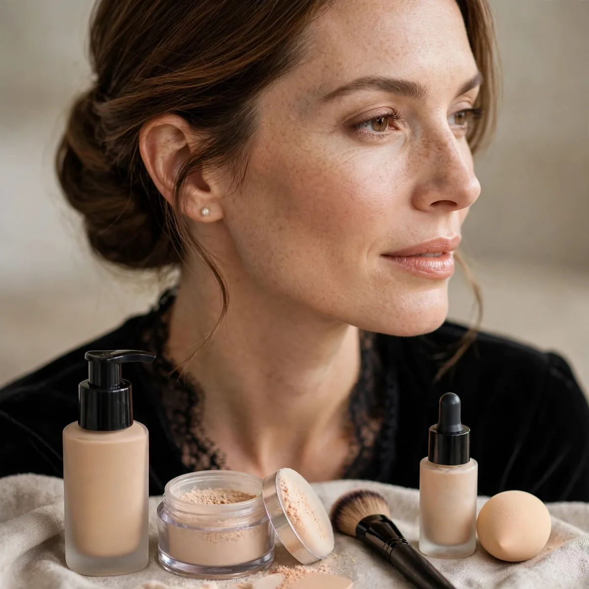 Long-wear foundation routine products
