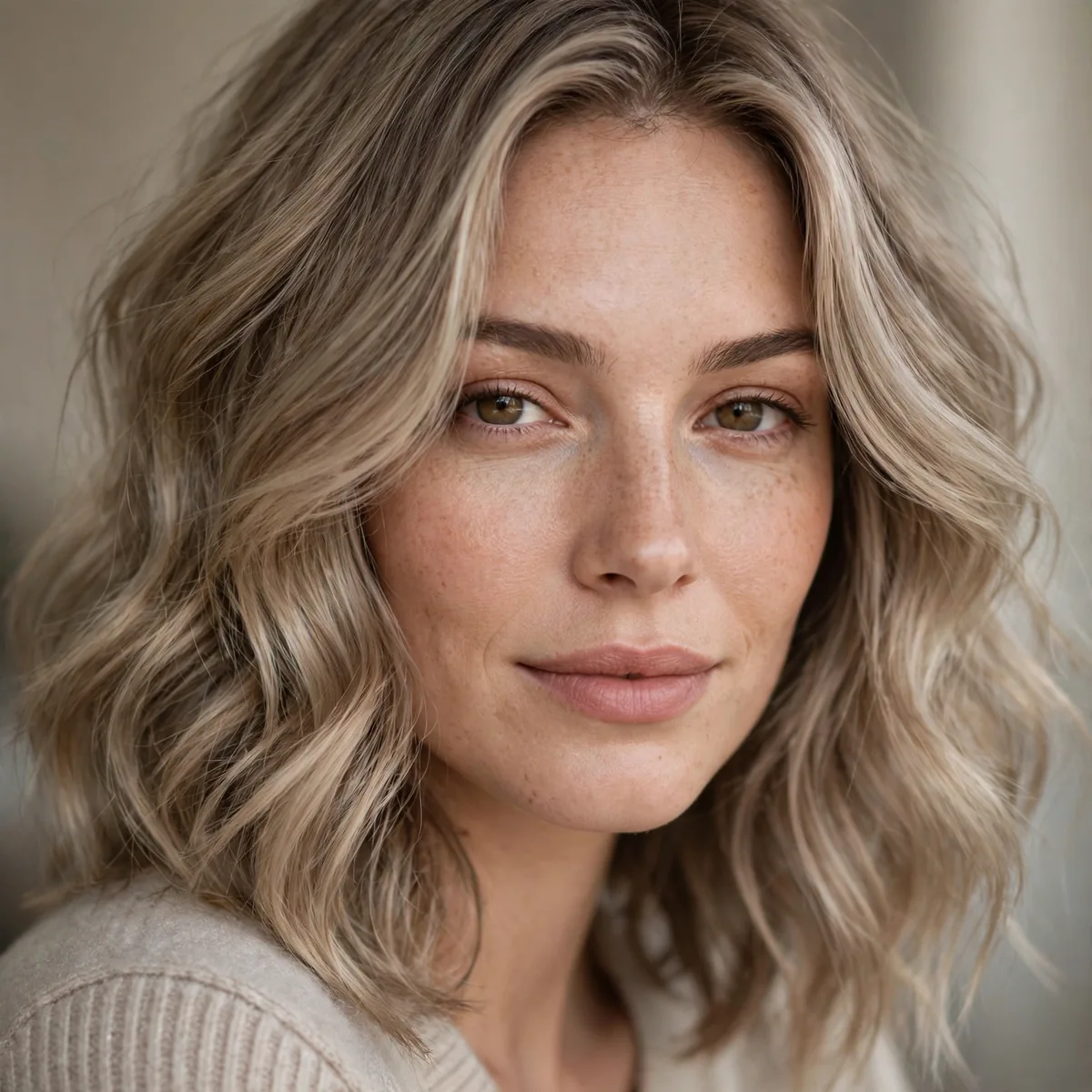 Classic mushroom blonde hair color
