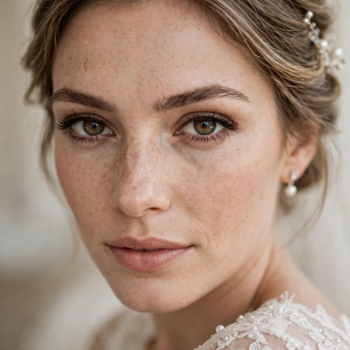 Tightlined eyes natural bridal
