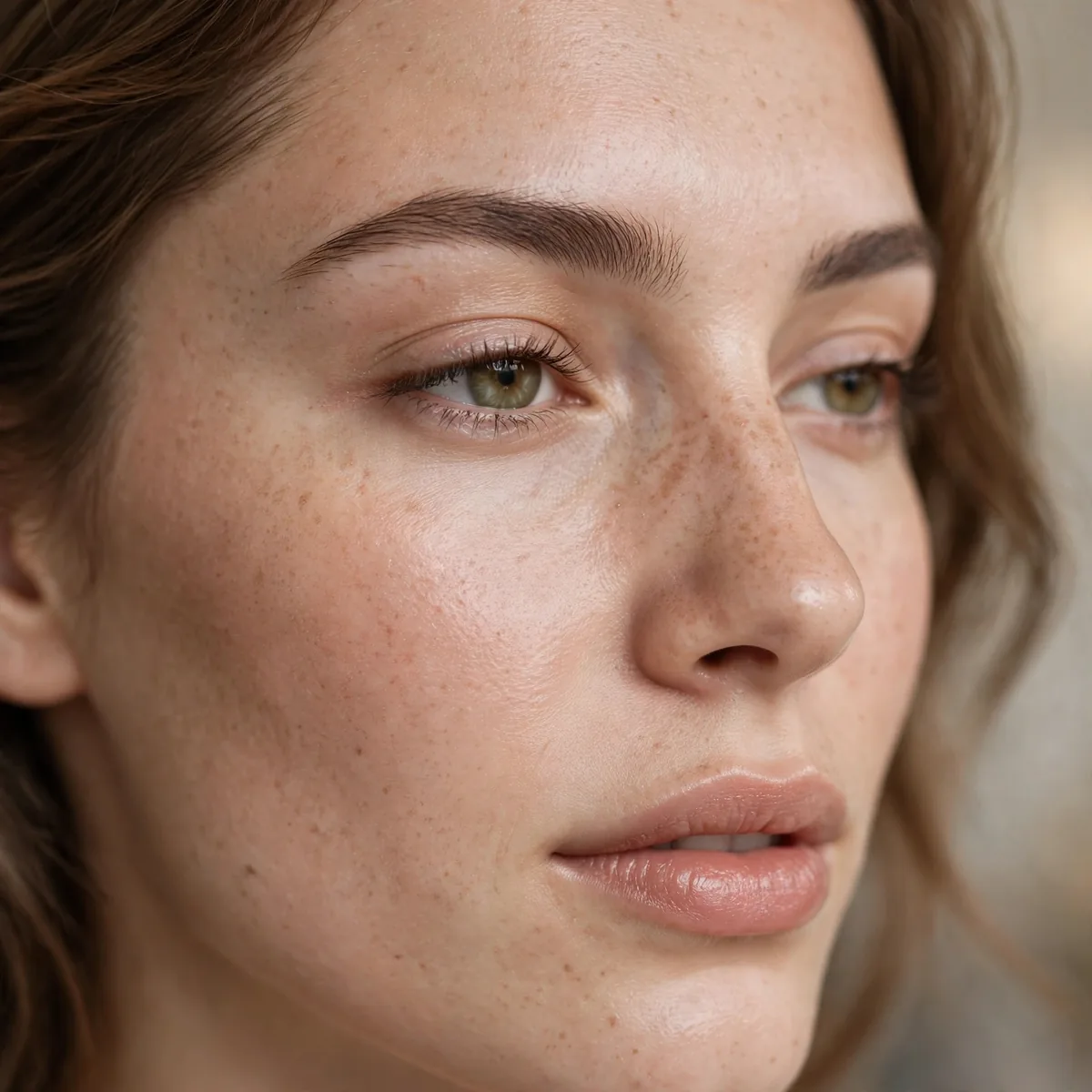 Understated natural brow arch