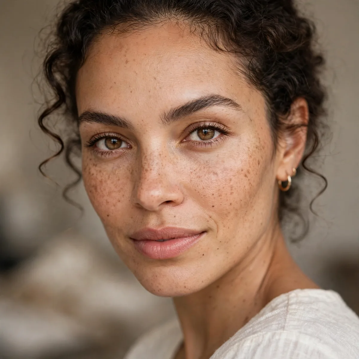 Confident no-filter natural makeup