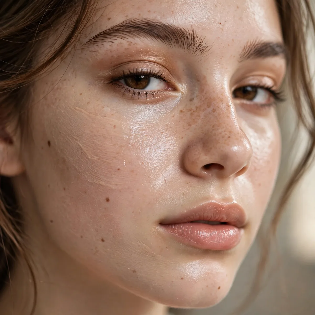 Tinted moisturizer on teen skin
