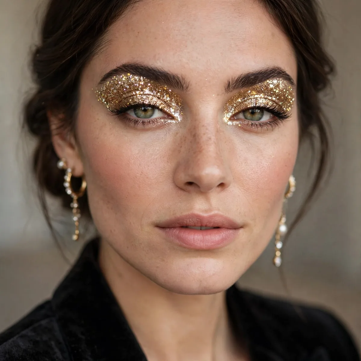 Full glitter eyeshadow NYE