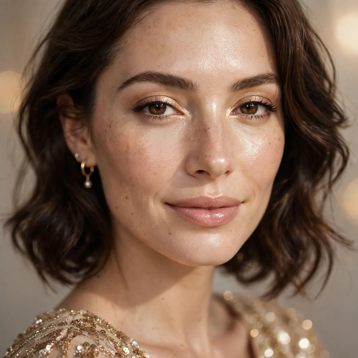 Glowing champagne skin NYE