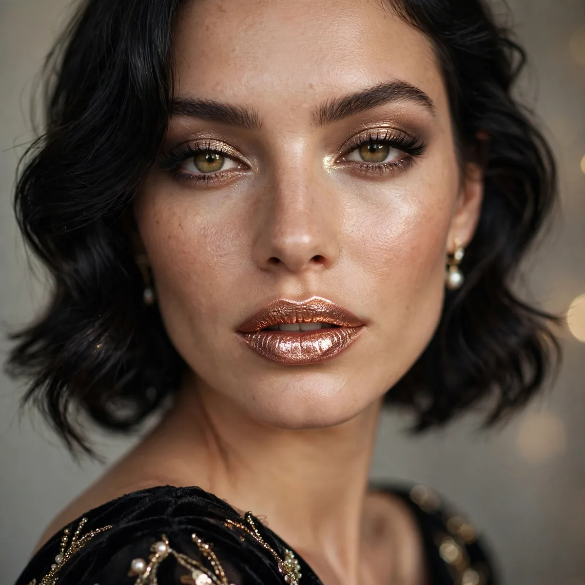 Metallic lipstick NYE