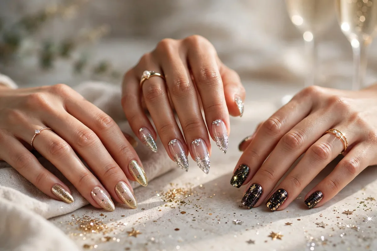 18 New Year’s Eve Nail Ideas With Maximum Sparkle