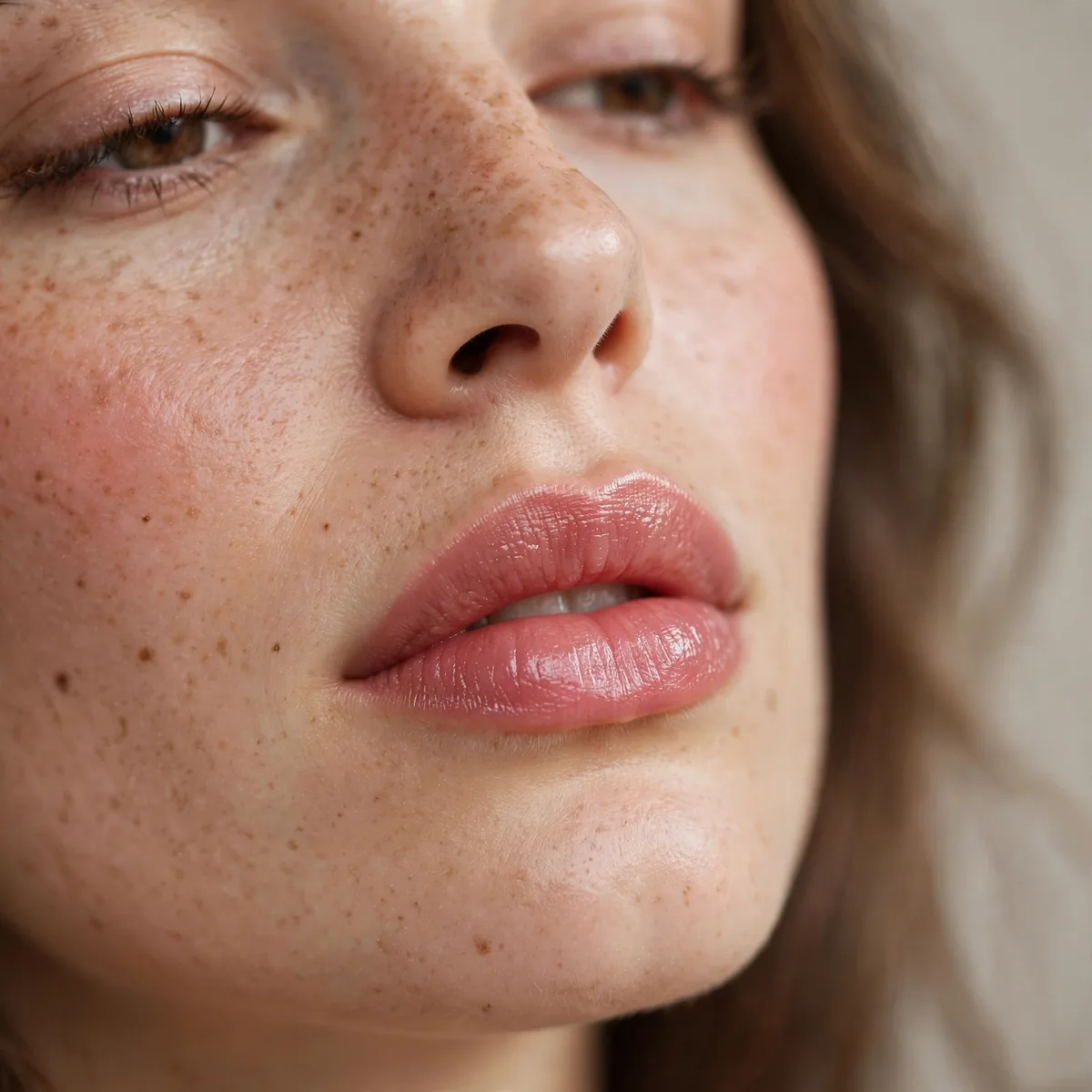 Tinted lip balm natural lips