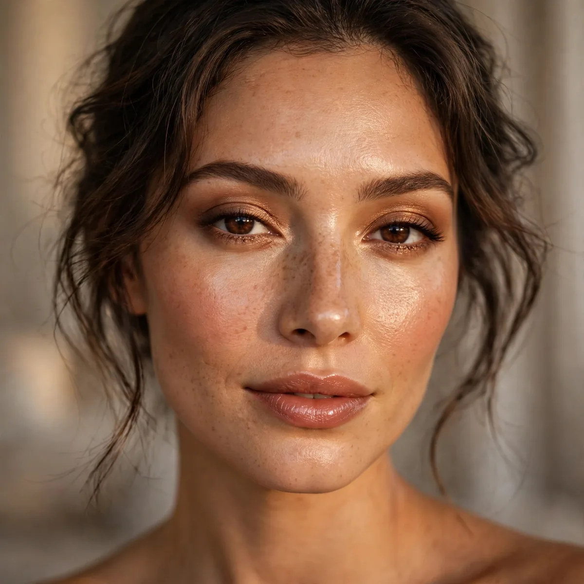 Evening natural glow makeup