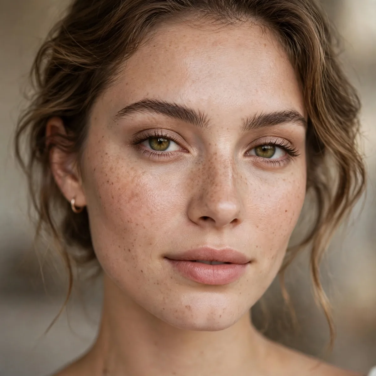 Natural makeup for photography