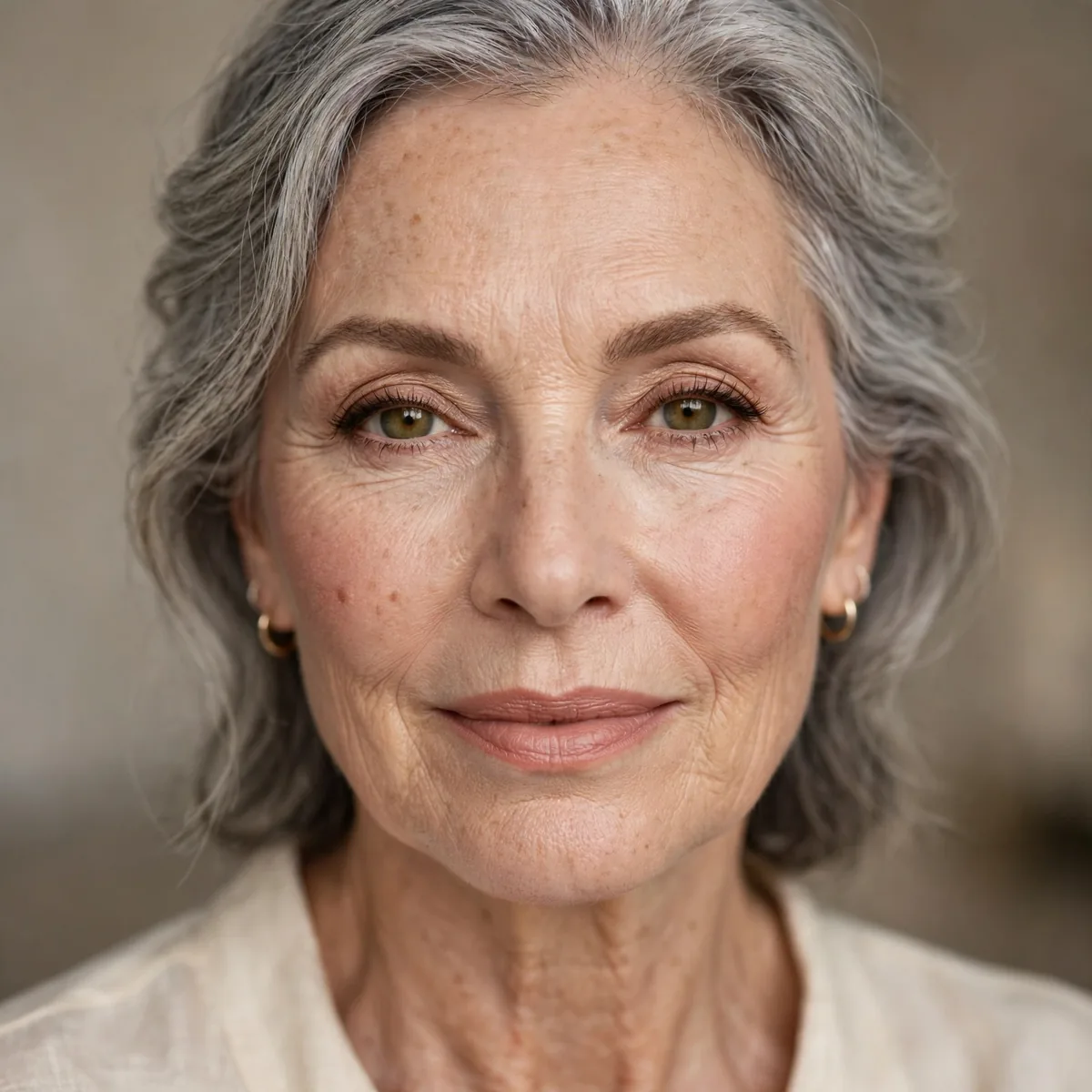 Natural makeup for mature skin