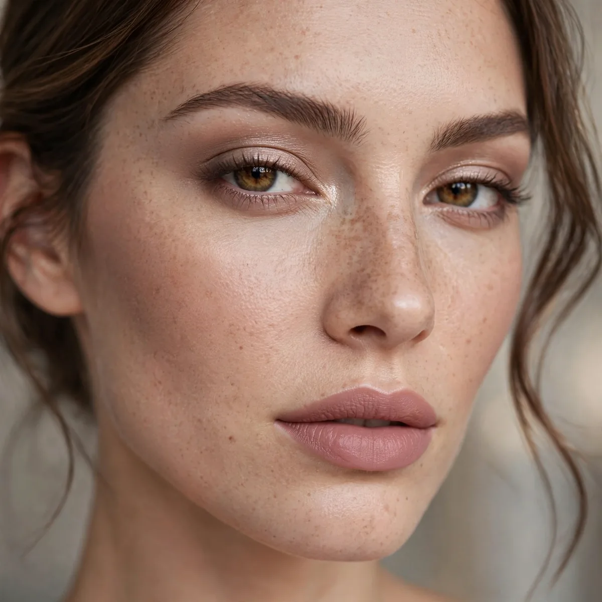 Mauve nude lipstick sophisticated