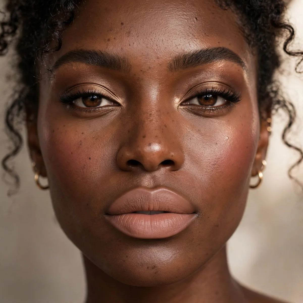 Nude lipstick for deep skin