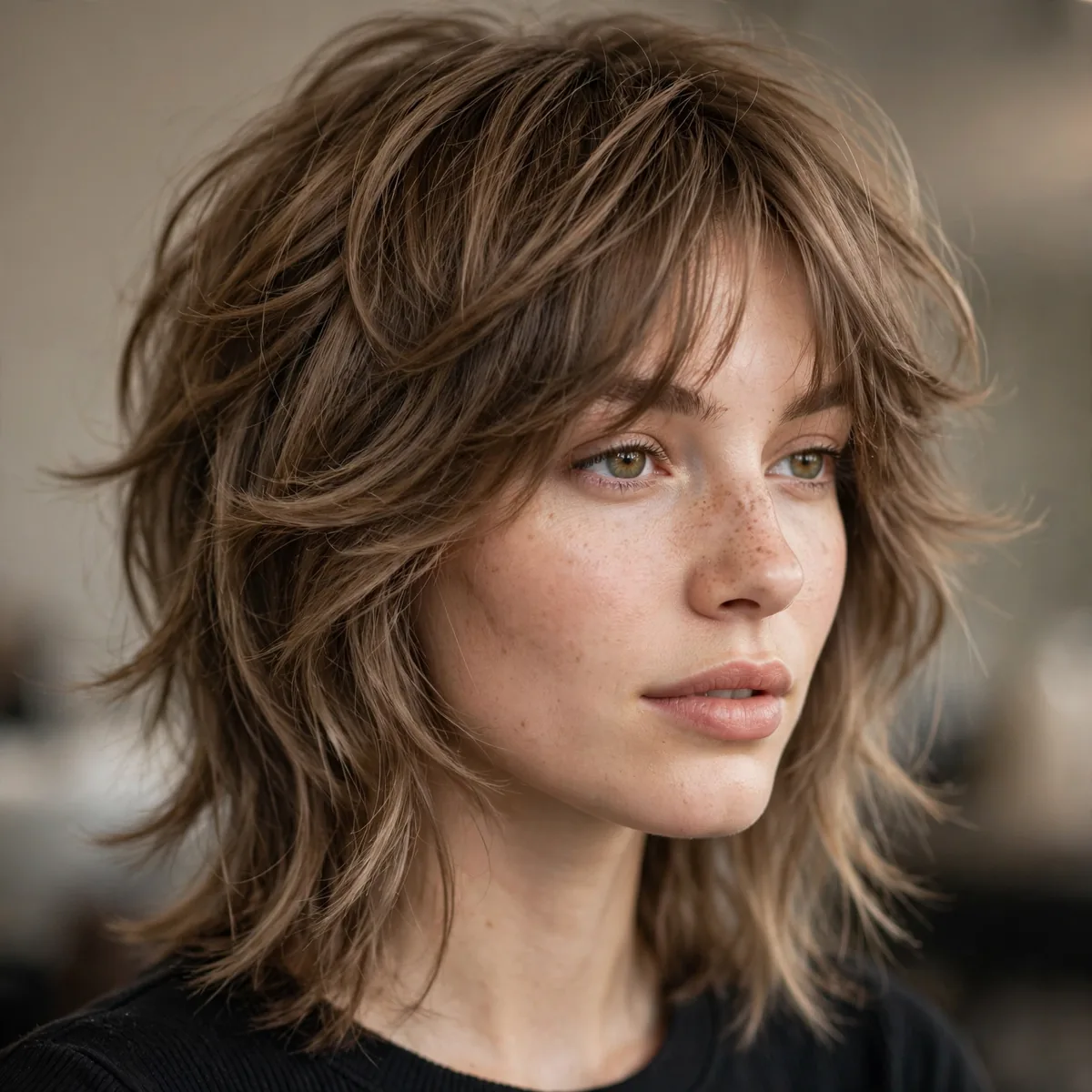 Soft subtle octopus haircut