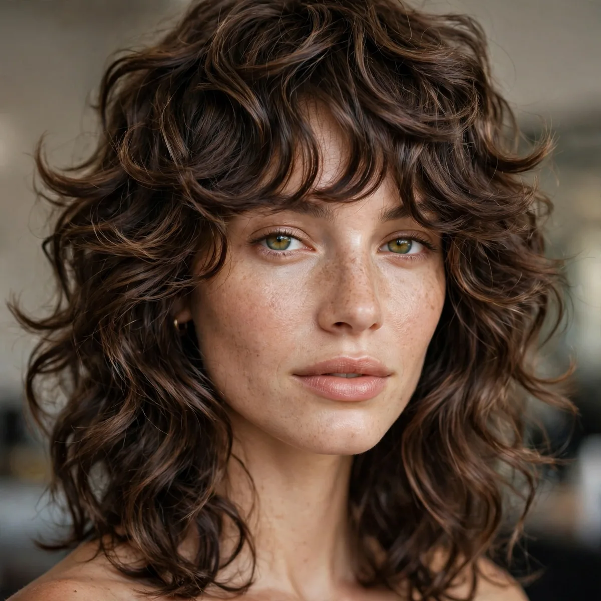 Octopus haircut on wavy hair