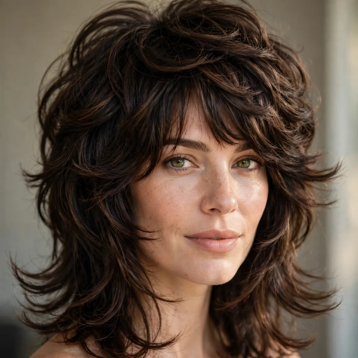 Octopus haircut on thick hair with debulked layers