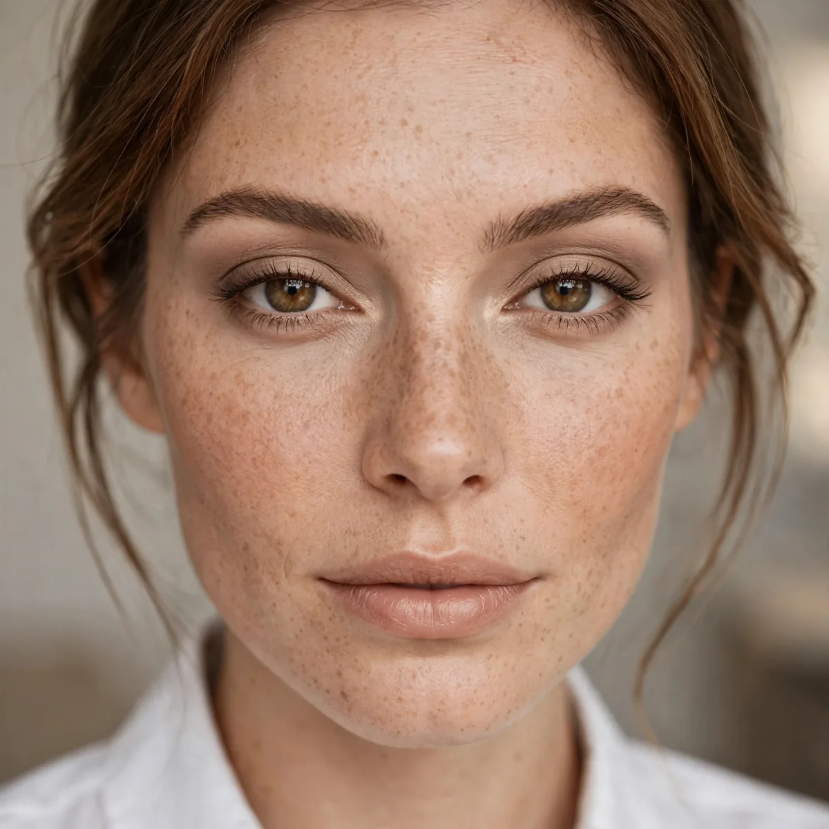 Neutral eyeshadow office makeup look